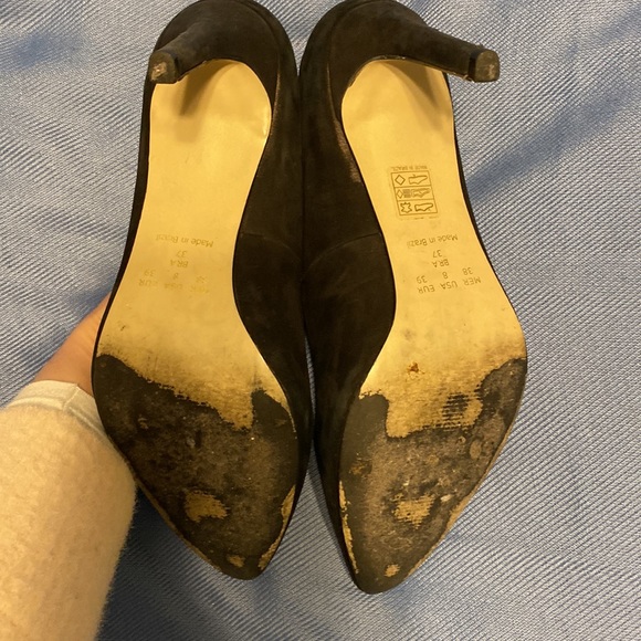Black velvet pumps - Picture 4 of 4